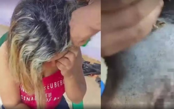 Ex-marido raspa cabeça de mulher à força por não aceitar fim do relacionamento em MT 