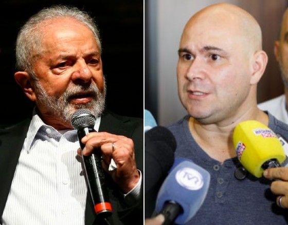 O presidente Lula (PT) e o prefeito de Cuiabá, Abilio Brunini. 