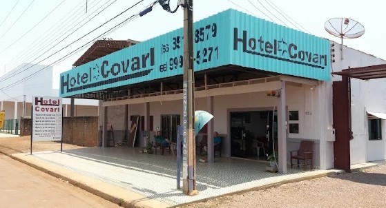 O corpo de uma mulher foi localizado no Hotel Covari em Sinop. 