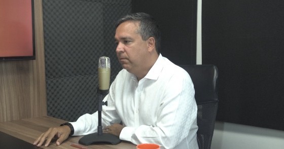 O presidente da Associação Brasileira de Bares e Restaurantes de Mato Grosso (Abrasel-MT), Daniel Teixeira, no HNT TV Entrevista. 