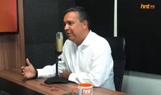 O presidente da Associação Brasileira de Bares e Restaurantes de Mato Grosso (Abrasel-MT), Daniel Teixeira, no HNT TV Entrevista.