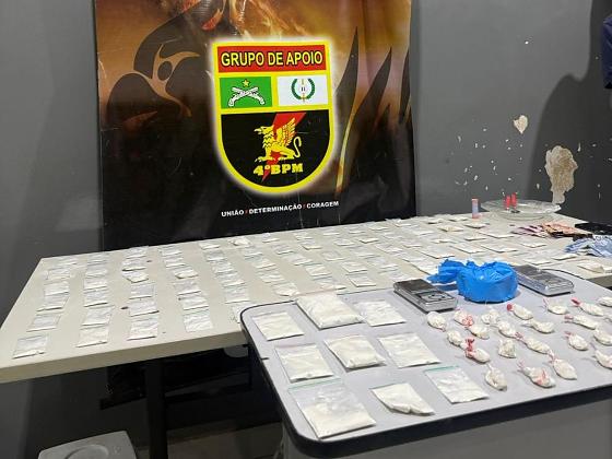 122 porções cocaina 