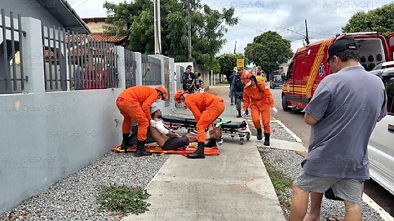 Homem alvo de tiros em Mutum 