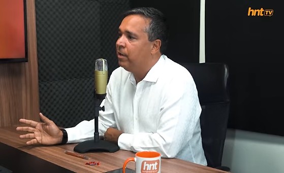 O presidente da Associação Brasileira de Bares e Restaurantes de Mato Grosso (Abrasel-MT), Daniel Teixeira, no HNT TV Entrevista.