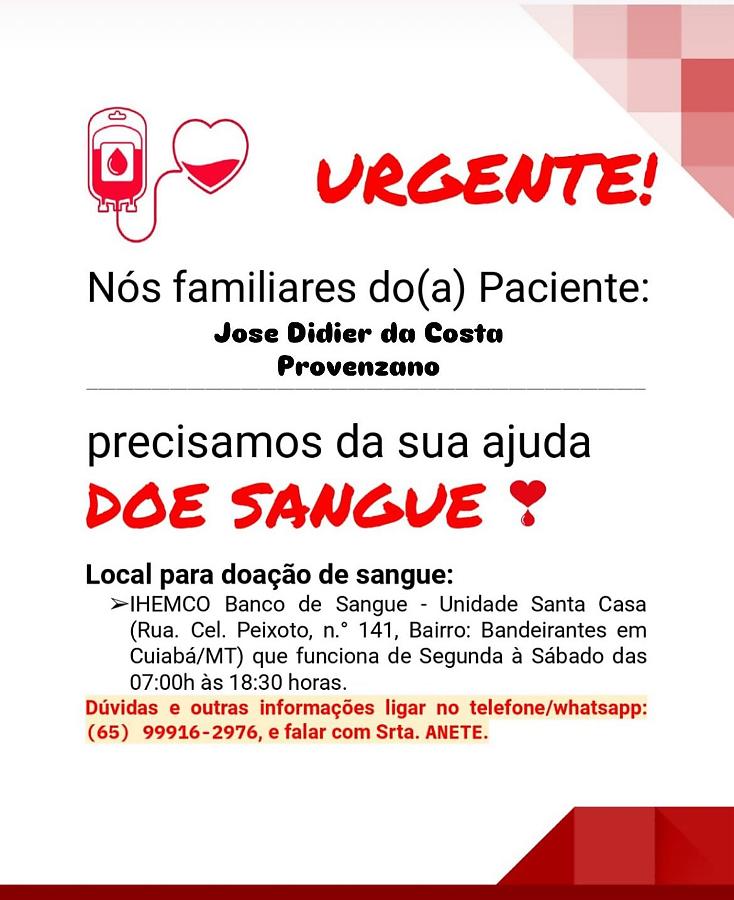Doação de Sangue Didier