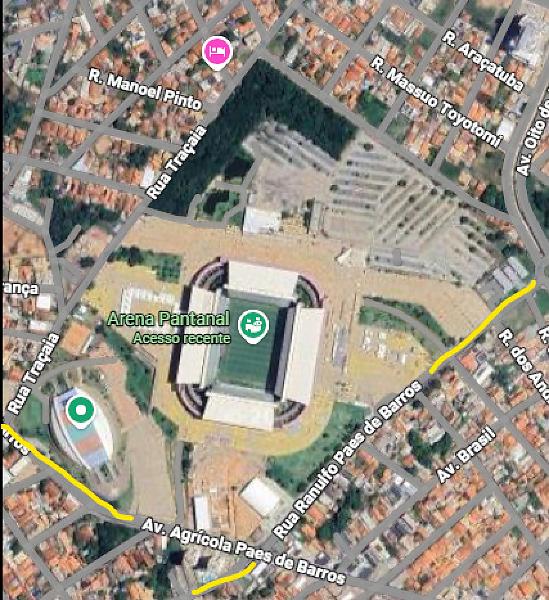 Avenidas bloqueadas para show de guns