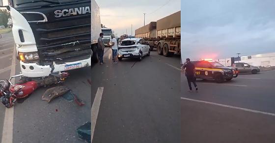 Engavetamento  BR-364 Rondonópolis