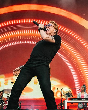 Axl Rose em show no Brasil.