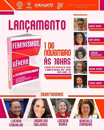 evento: lançamento do livro “Feminismos, gênero e interseccionalidades