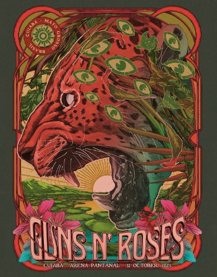 Guns N' Roses faz homenagem a Mato Grosso e promete 