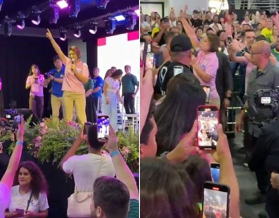 michelle bolsonaro sorriso