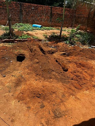 Corpo no quintal de Agua Boa