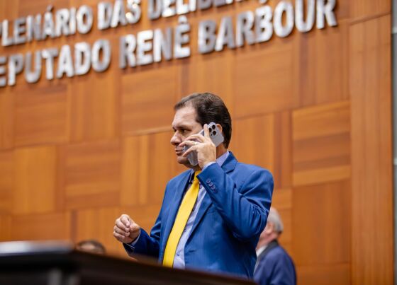 O deputado estuadual Chico Guarnieri (PRD) durante sessão ordinária na Assembleia Legislativa (ALMT). 