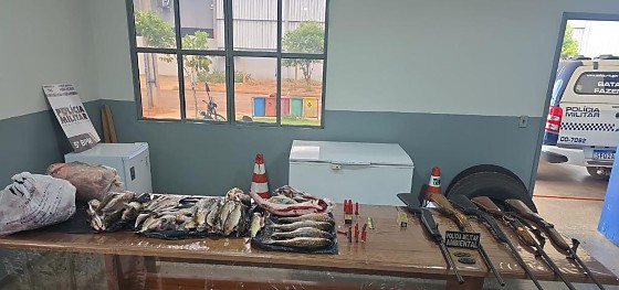 Pesca apreendida em Tesouro