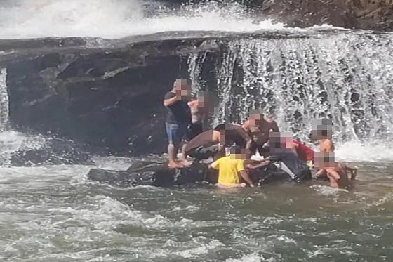 Afogamento cachoeira da fumaça 