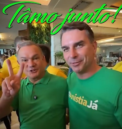 WF e Flávio Bolsonaro lançam jingle e selam chapa para 2026; assista 