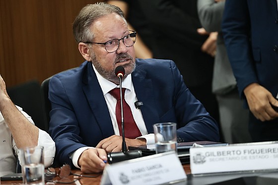 O secretário de Estado de Saúde (SES-MT), Gilberto Figueiredo (União Brasil).