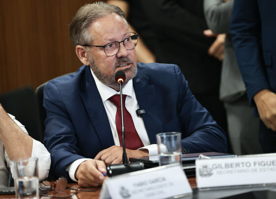 O secretário de Estado de Saúde (SES-MT), Gilberto Figueiredo (União Brasil).