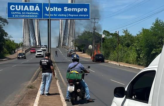 Ocorrência causou interrupção do tráfego na Ponte Sérgio Motta