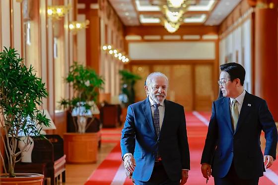 Lula e presidente da Coreia do Sul