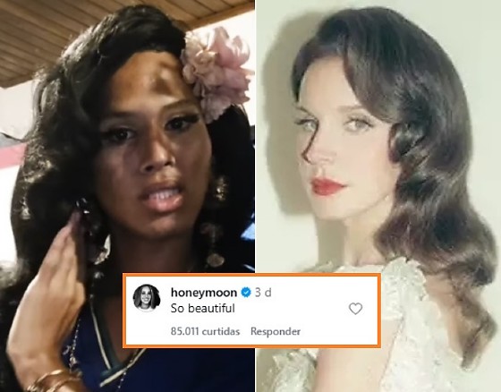 A estudante de MT, Mary Jay Meller, e a cantora Lana Del Dey.