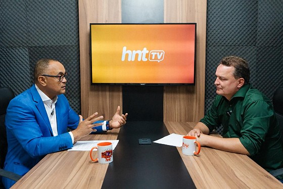 O presidente da Assembleia Legislativa (ALMT), Max Russi (PSB), no HNT TV Entrevista.