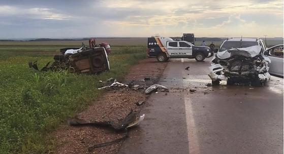 Acidente saumo br 364