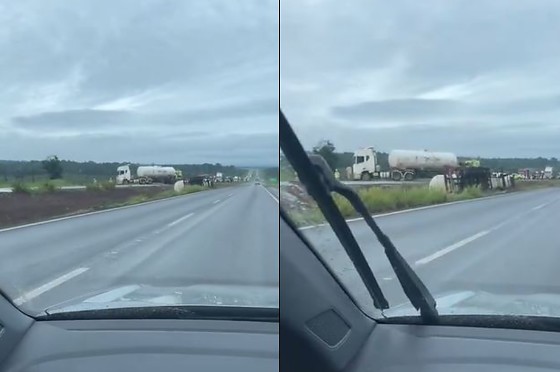 TOMBAMENTO CARRETA TANQUE