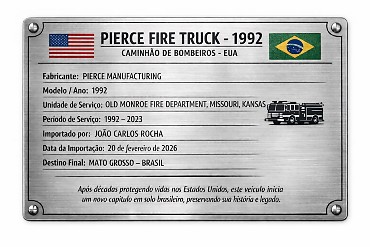 placa de documenta&ccedil;&atilde;o - caminh&atilde;o 