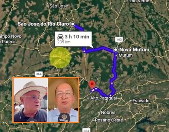 Gilmar Mendes e Eraí Maggi doaram 100 hectares para a fundação de 'Gilmarlândia'.