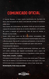 Realizadores de festival beneficente justificam alta de custos e queda de patroc&iacute;nios