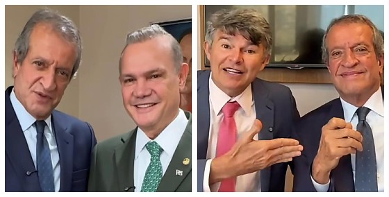 Após ruído com Flávio Bolsonaro, WF e Medeiros gravam separados com Valdemar