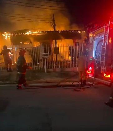 Imagem incendio cidade alta