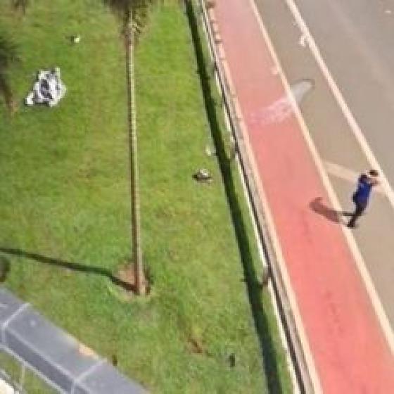 Acidente casal moto estrada de chapada