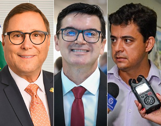 Mauro Carvalho retorna à Casa Civil; Fábio Pimenta assume a Secretaria de Fazenda e Juliano Melo a Saúde - da esquerda à direita. 