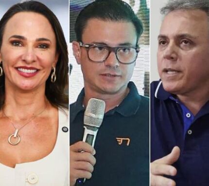 Deisi Bocalon, Rafael Iacovacci e Reginaldo Teixeira - da esquerda à direita. 
