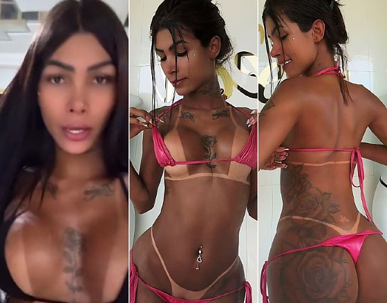 Ariel Deyli, travesti famosa no Zero Km em Várzea Grande. 