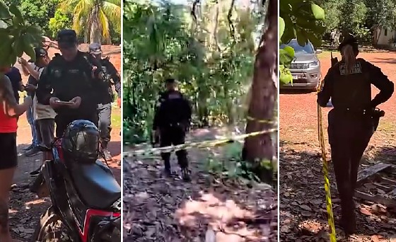 Foto: Invasão de terra na MT 251 