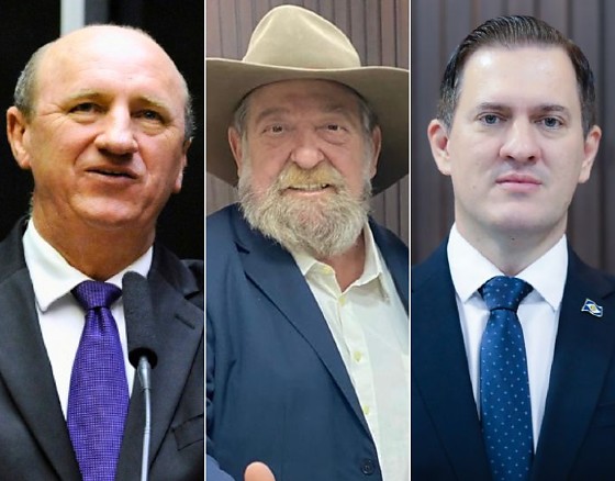 Neri Geller, Nelson Barbudo e César Roveri - da esquerda à direita