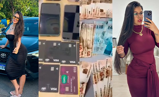 Influencer presa por Golpe e saque ilegal 