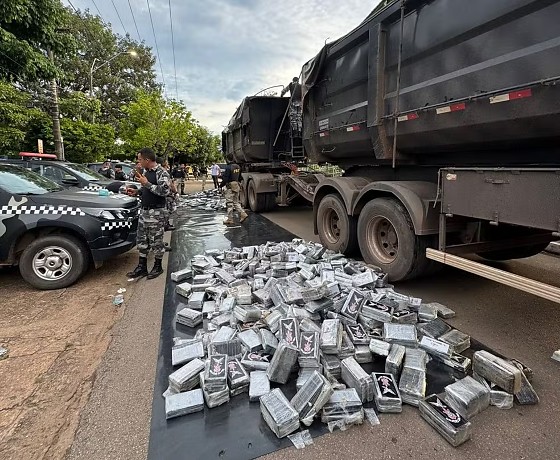1 tonelada de cocaína sai de MT