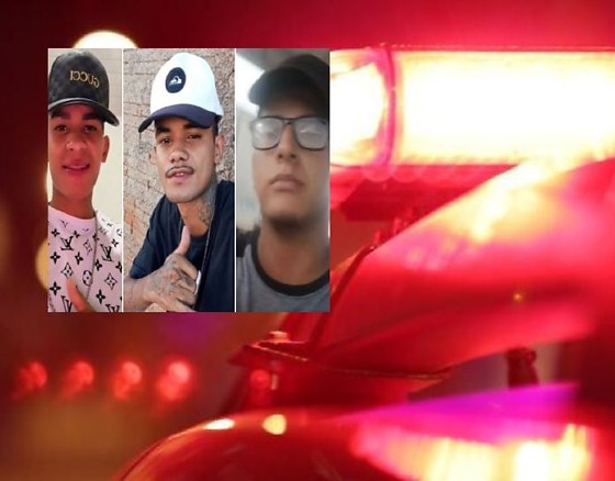 Os corpos foram identificados como Wagner Felipe Rocha Viana, de 20 anos; Wilquison Eduardo Rocha Viana, de 23 anos; e Breno Gabriel Rocha Cabral de 21 anos.