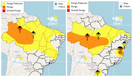 previsão do tempo fim de semana