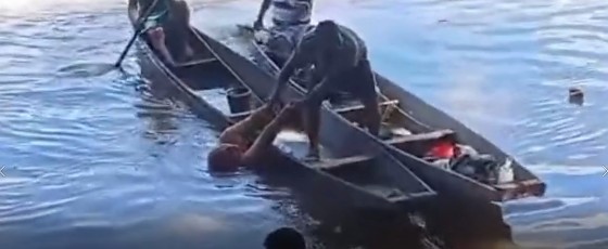 Homem resgatado no rio cuiaba