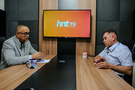 O deputado estadual Eduardo Botelho (MDB) no podcast  HNT Entrevista apresentado pelo jornalista Kleber Lima. 