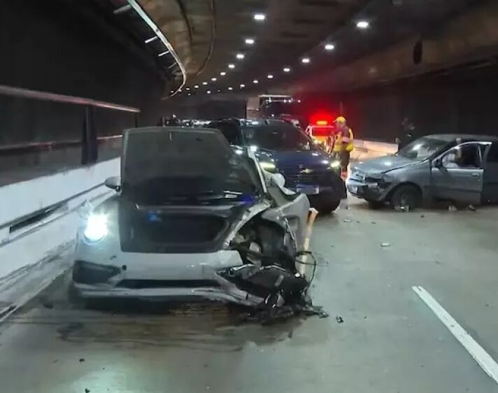 Porsche no túnel Ayrton Senna