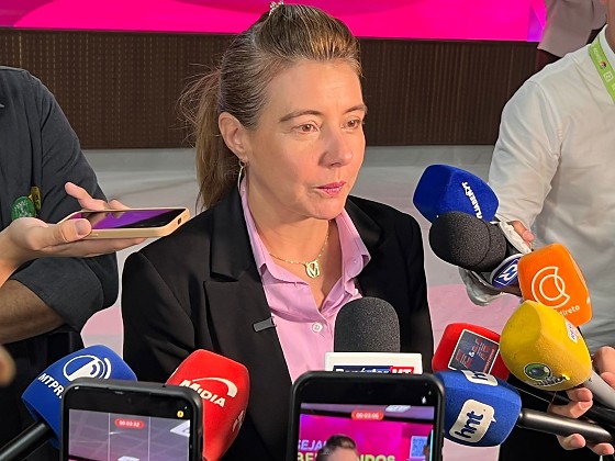 A prefeita de Várzea Grande, Flávia Moretti (PL). 