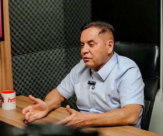 O deputado estadual Eduardo Botelho (MDB) no HNT TV Entrevista. 