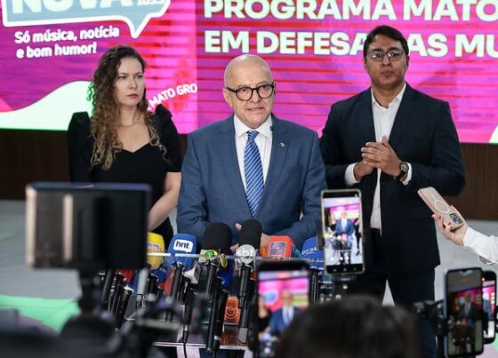 O governador Otaviano Pivetta (Republicanos).