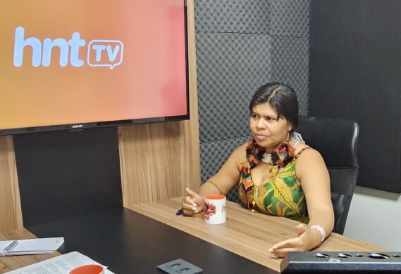 A deputada estadual Eliane Xunakalo (PT), primeira indígena a assumir uma cadeira na Assembleia Legislativa (ALMT). 